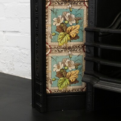 Antique Victorian Tiled Fireplace Insert