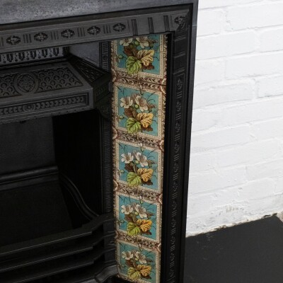 Antique Victorian Tiled Fireplace Insert