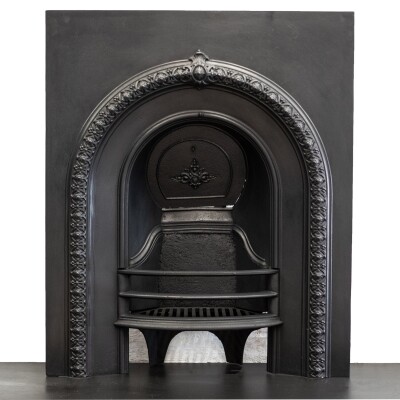 Antique Victorian Cast Iron Arched Insert