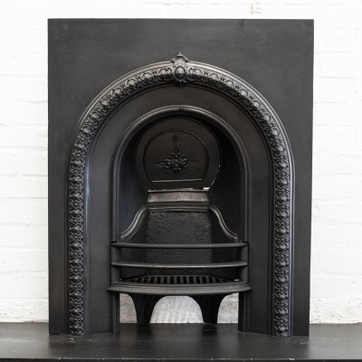 Antique Victorian Cast Iron Arched Insert