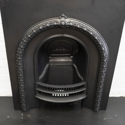 Antique Victorian Cast Iron Arched Insert