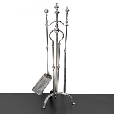 Antique Steel Fireplace Companion Set
