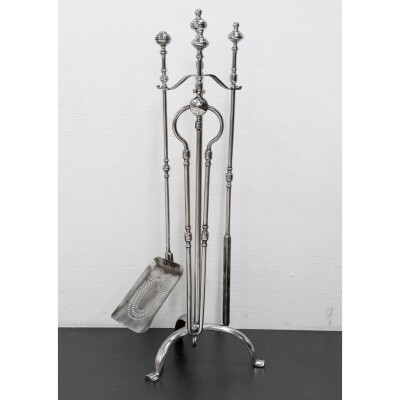 Antique Steel Fireplace Companion Set
