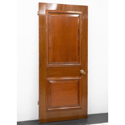 Large Mahogany Door Reclaimed from Clothworkers' Hall London 202.5cm x 83.5cm