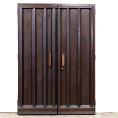 Reclaimed Antique Oak Double Doors 213.5cm x 147cm