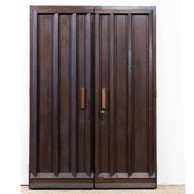 Reclaimed Antique Oak Double Doors 213.5cm x 147cm
