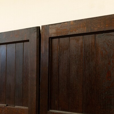 Reclaimed Antique Oak Double Doors 213.5cm x 147cm