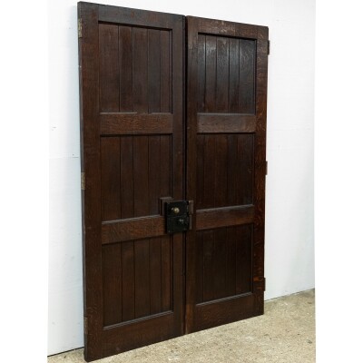 Reclaimed Antique Oak Double Doors 213.5cm x 147cm