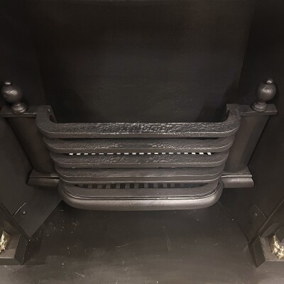 Antique Cast Iron Lion Head Fireplace Insert