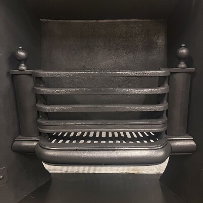 Antique Cast Iron Lion Head Fireplace Insert