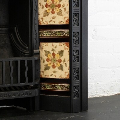 Antique Victorian Tiled Fireplace Insert