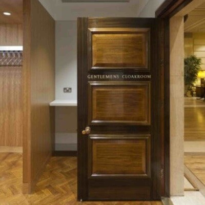 Walnut Cloakroom Doors Reclaimed From Clothworkers' Hall