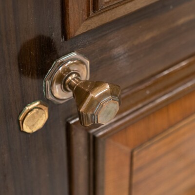 Walnut Cloakroom Doors Reclaimed From Clothworkers' Hall