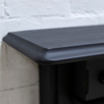 Antique Victorian Slate Fireplace Surround With Corbels