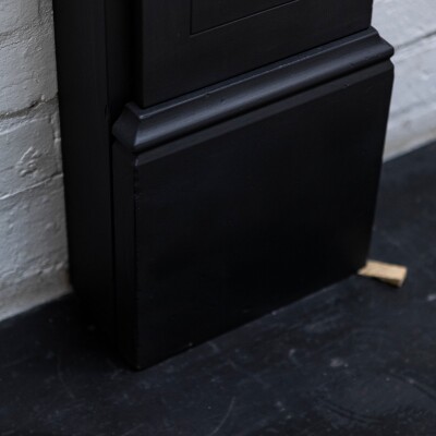 Antique Victorian Slate Fireplace Surround With Corbels