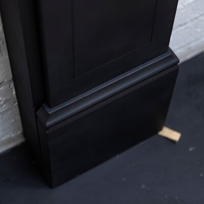 Antique Victorian Slate Fireplace Surround With Corbels
