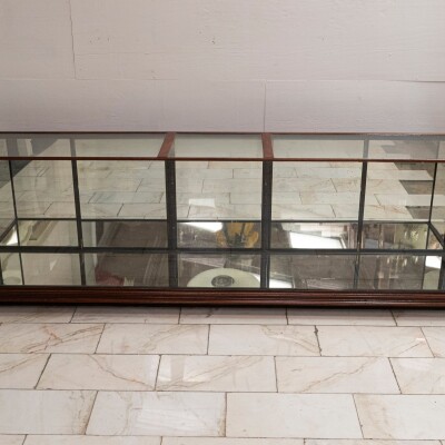 Antique Victorian Mahogany Shop Counter | Display Cabinet