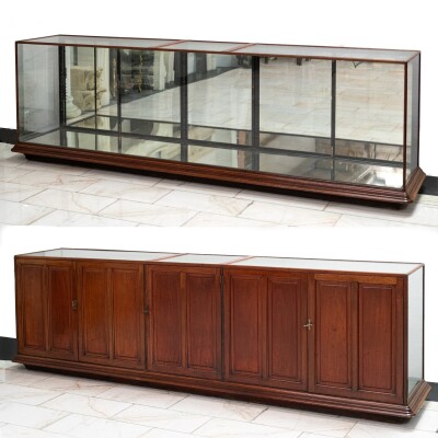 Antique Victorian Mahogany Shop Counter | Display Cabinet