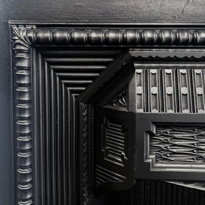 Cast Iron Antique Victorian Combination Fireplace