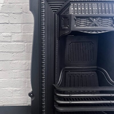 Cast Iron Antique Victorian Combination Fireplace