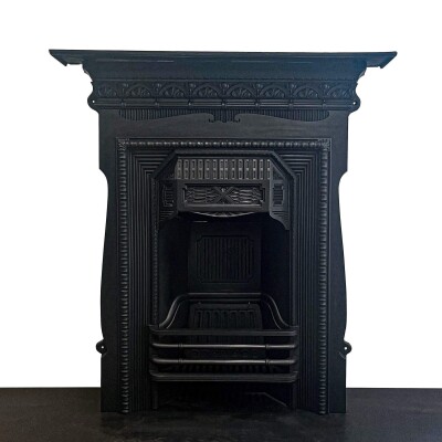 Cast Iron Antique Victorian Combination Fireplace