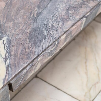 Reclaimed Mid Century Marble Coffee Table