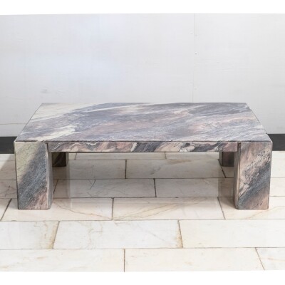 Reclaimed Mid Century Marble Coffee Table
