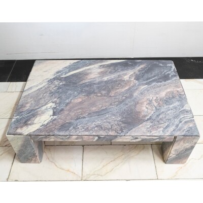 Reclaimed Mid Century Marble Coffee Table