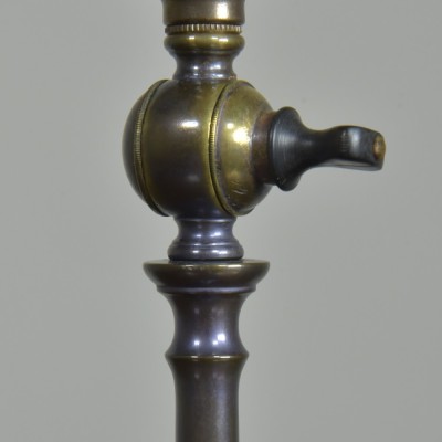 Patinated Brass Baluster Table Lamp
