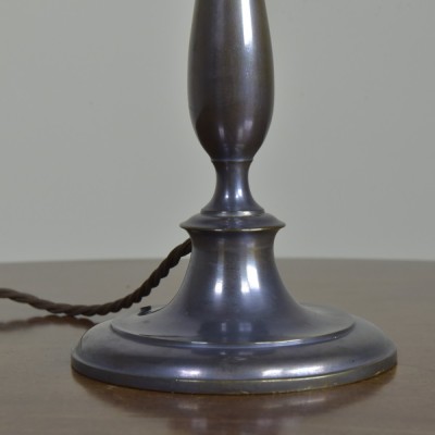 Patinated Brass Baluster Table Lamp