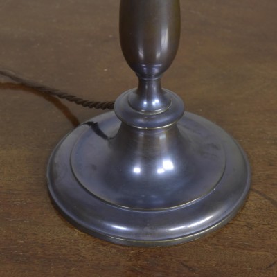Patinated Brass Baluster Table Lamp