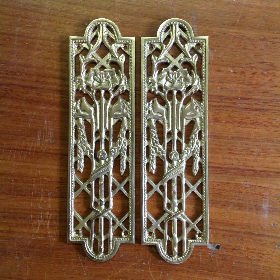 Primrose Design Brass Fingerplates