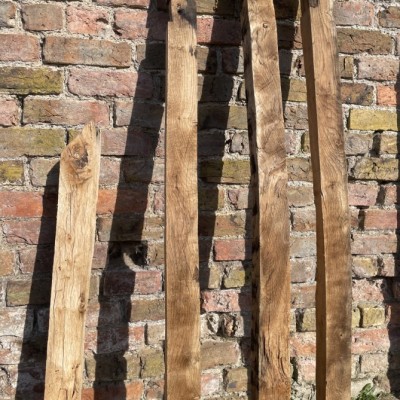 Reclaimed Oak and Elm Rafters/Braces 