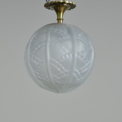 Pair Art Deco Globes