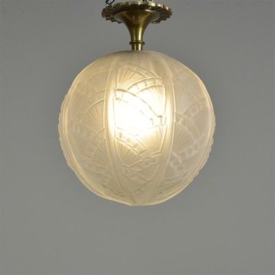 Pair Art Deco Globes