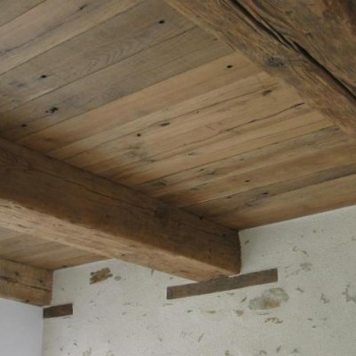 plafond poutres et  plancher - antique beamed ceilings POA