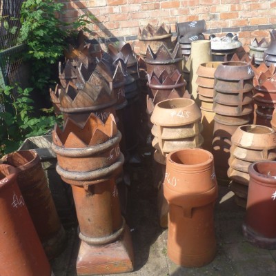 Reclaimed chimney pots chimney couls finials slates tiles etc POA