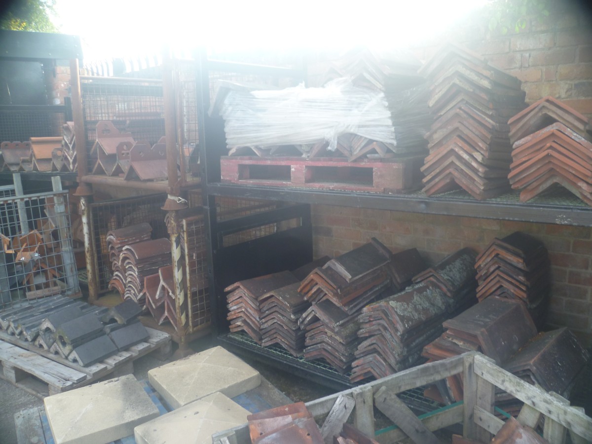 Reclaimed Quality Ridge tiles Large amounts tiles slates ch ...