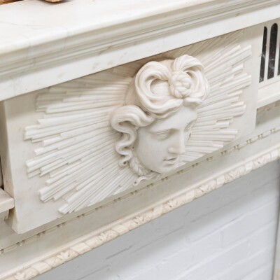 Splendid Antique Carved Marble Chimneypiece | William Kent
