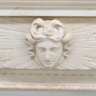 Splendid Antique Carved Marble Chimneypiece | William Kent
