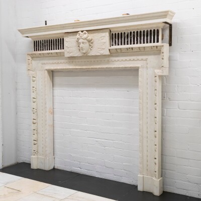 Splendid Antique Carved Marble Chimneypiece | William Kent