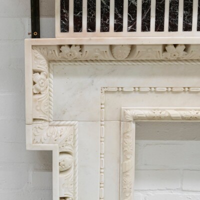 Splendid Antique Carved Marble Chimneypiece | William Kent