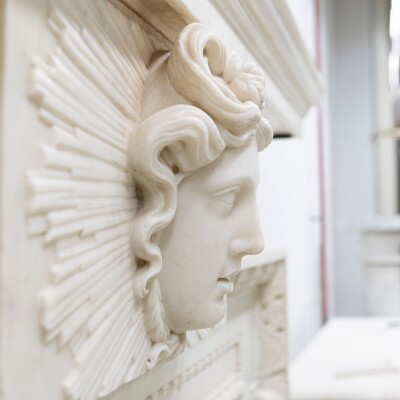 Splendid Antique Carved Marble Chimneypiece | William Kent