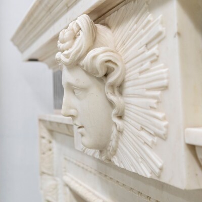 Splendid Antique Carved Marble Chimneypiece | William Kent