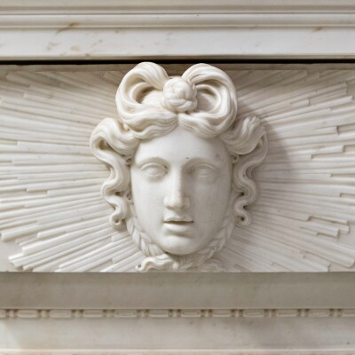 Splendid Antique Carved Marble Chimneypiece | William Kent