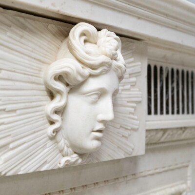 Splendid Antique Carved Marble Chimneypiece | William Kent