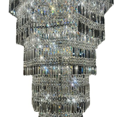Reclaimed Grand Eight Tier Centre Piece Chandelier | 2.9 Meters High x 1.3 Meter