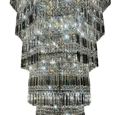 Reclaimed Grand Eight Tier Centre Piece Chandelier | 2.9 Meters High x 1.3 Meter