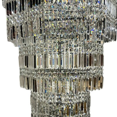 Reclaimed Grand Eight Tier Centre Piece Chandelier | 2.9 Meters High x 1.3 Meter