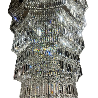 Reclaimed Grand Eight Tier Centre Piece Chandelier | 2.9 Meters High x 1.3 Meter